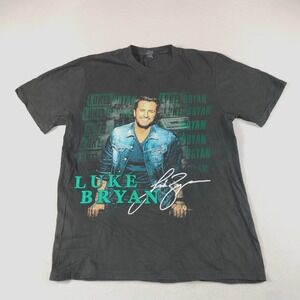 District Shirt Mens Small Black Luke Bryan Kick Dust The Up Tour Concert Tee Y2K